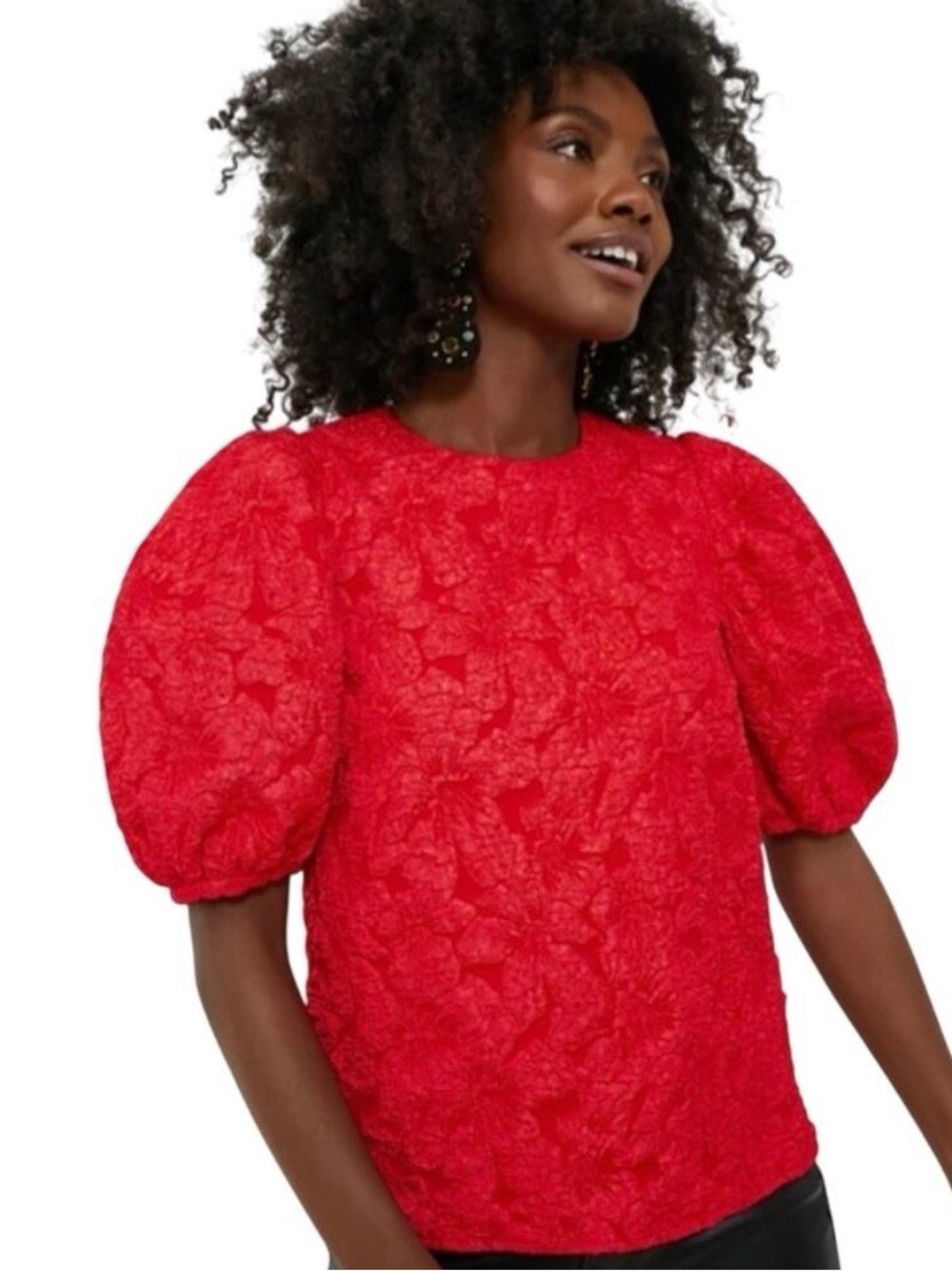 Hyacinth House for Tuckernuck Noelle Blouse in Red Size Medium